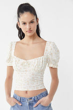 Load image into Gallery viewer, Cassia Puff Sleeve Cropped Top
